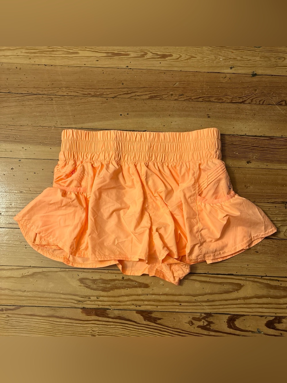 FP Movement Get Your Flirt On Shorts M Melon Coral Peach Running Free People